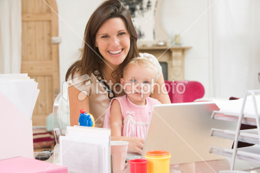 mother-and-baby-in-home-office-with-laptop test